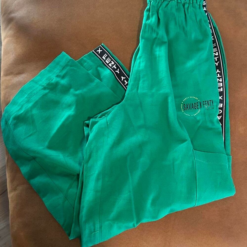 Savage-x-fenty Women's Green Joggers-tracksuits